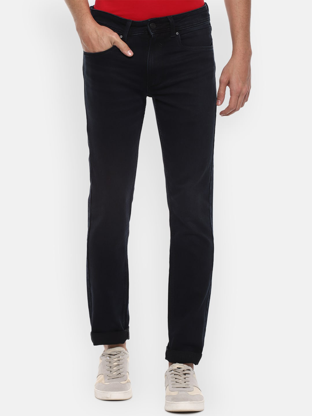 

Louis Philippe Jeans Men Black Slim Fit Stretchable Jeans