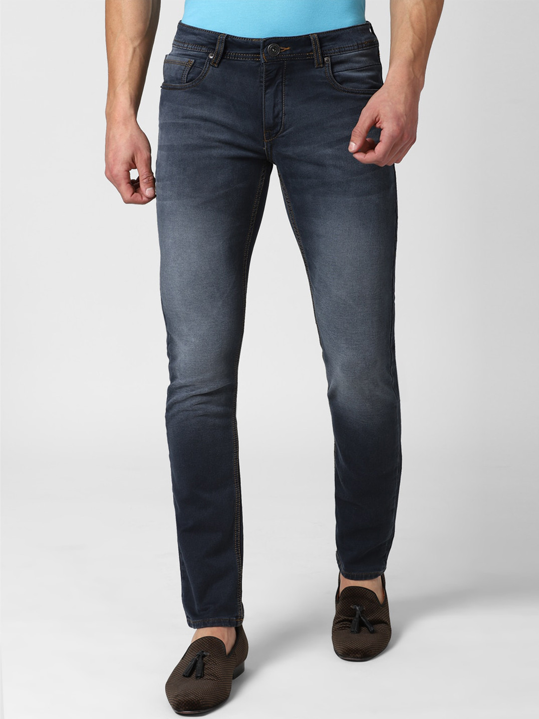 

Peter England Casuals Men Navy Blue Skinny Fit Jeans