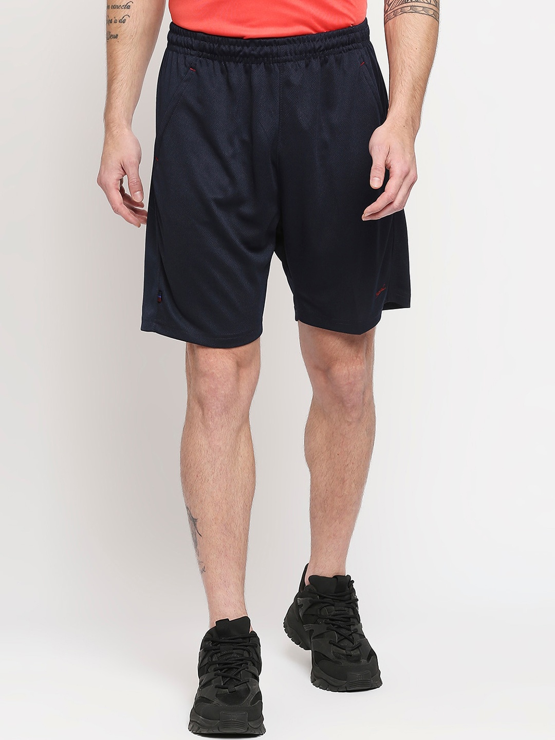 

Black Panther Men Navy Blue Running Acti Fit Shorts