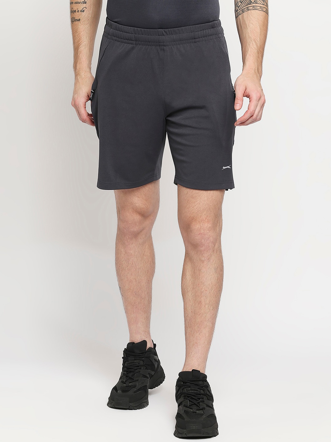 

Black Panther Men Charcoal Running Sports Shorts