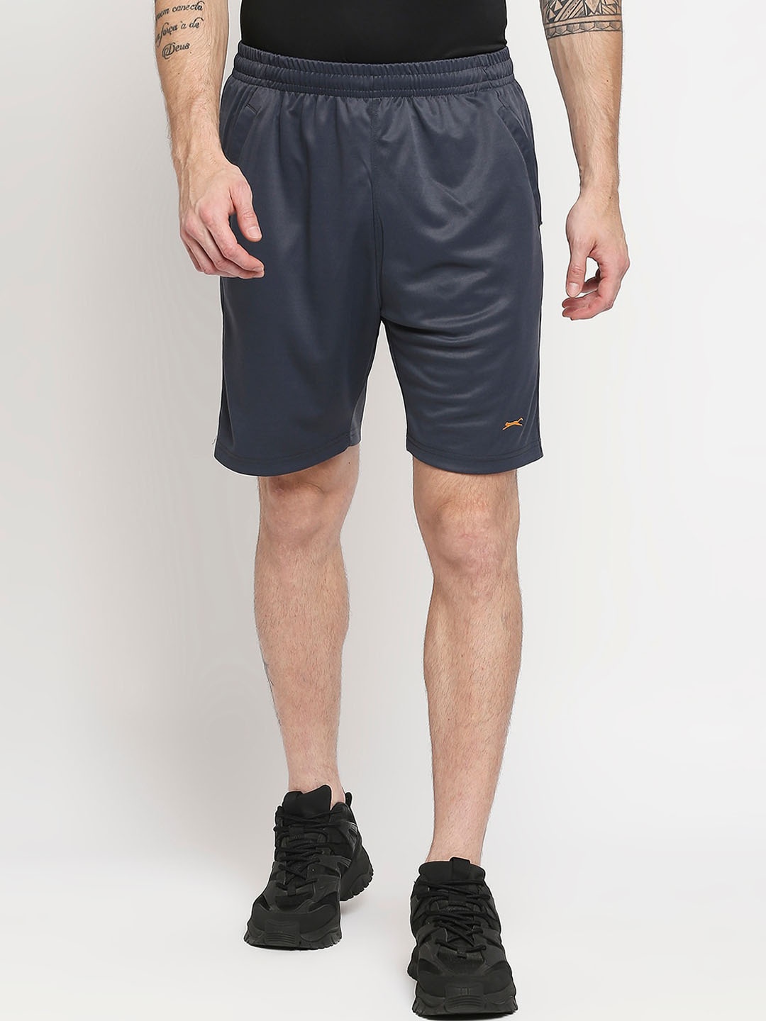 

Black Panther Men Charcoal Running Sports Shorts