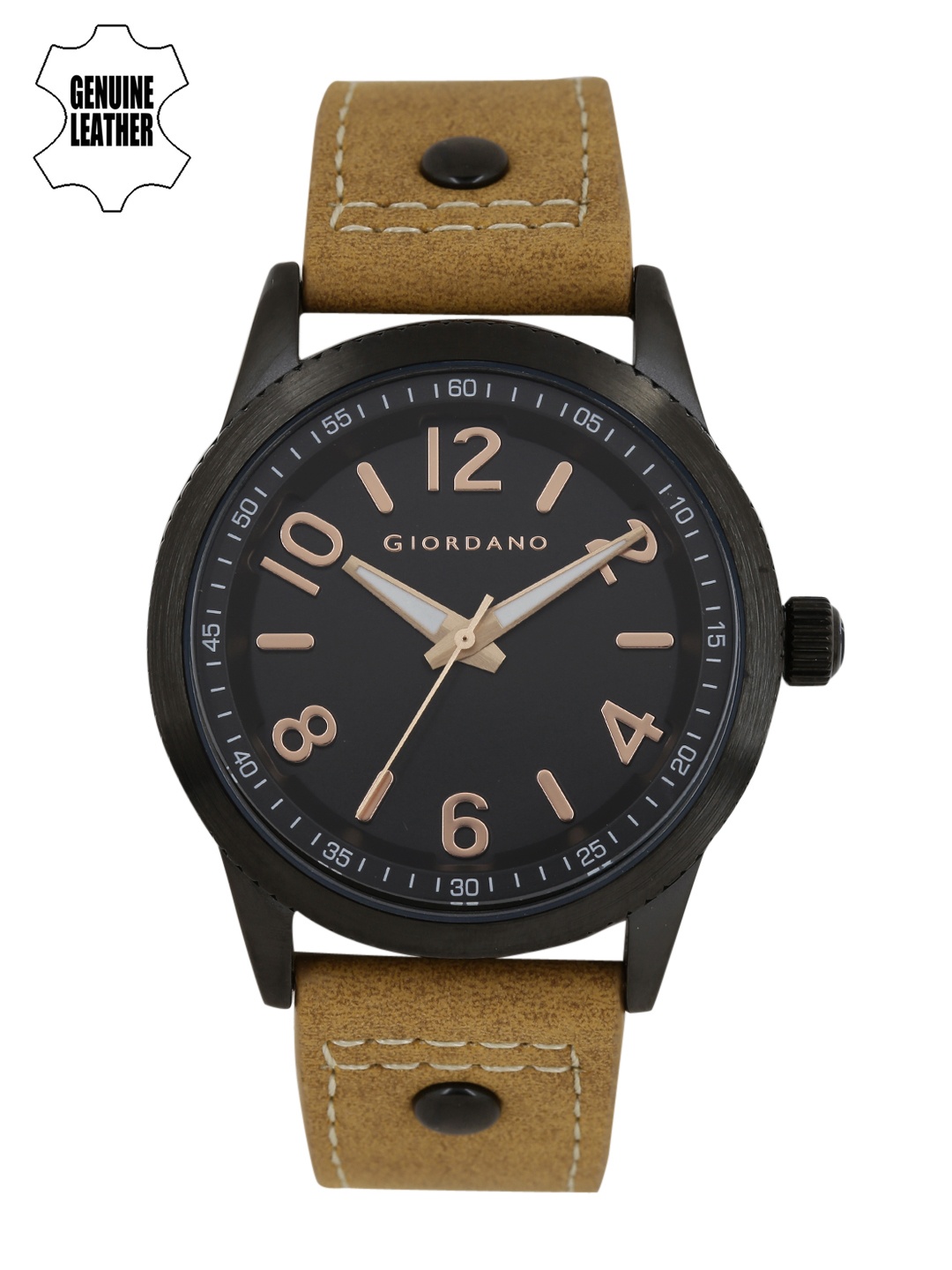 

GIORDANO Men Black Analogue Watch A1053-07