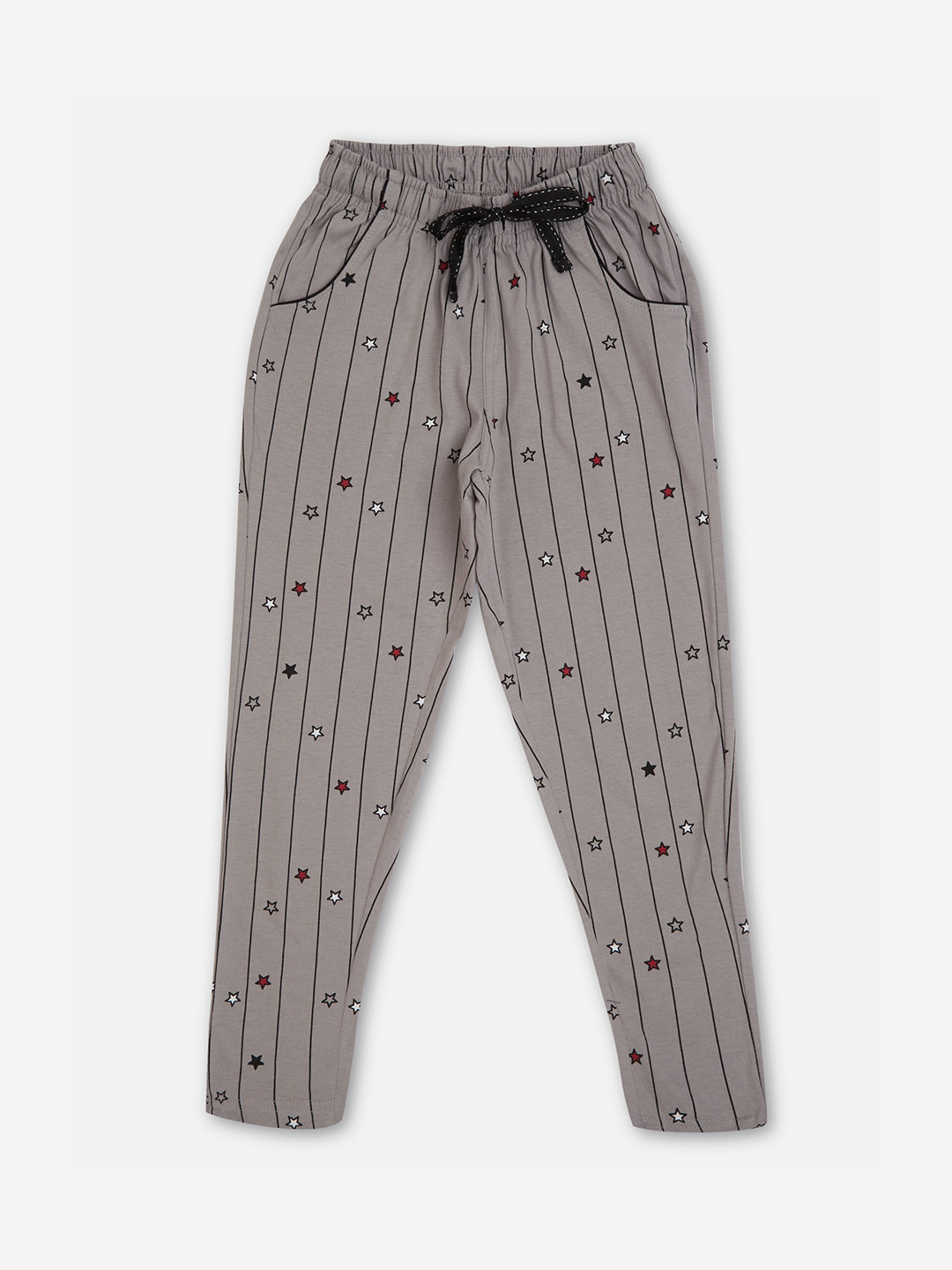 

Sweet Dreams Girls Grey & Black Printed Lounge Pants