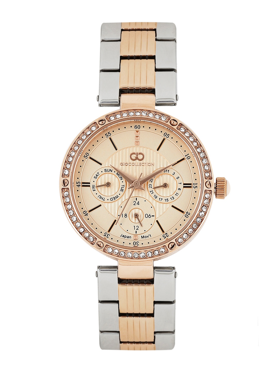 

GIO COLLECTION Women Rose Gold-Toned Multifunction Analogue Watch G2024-33