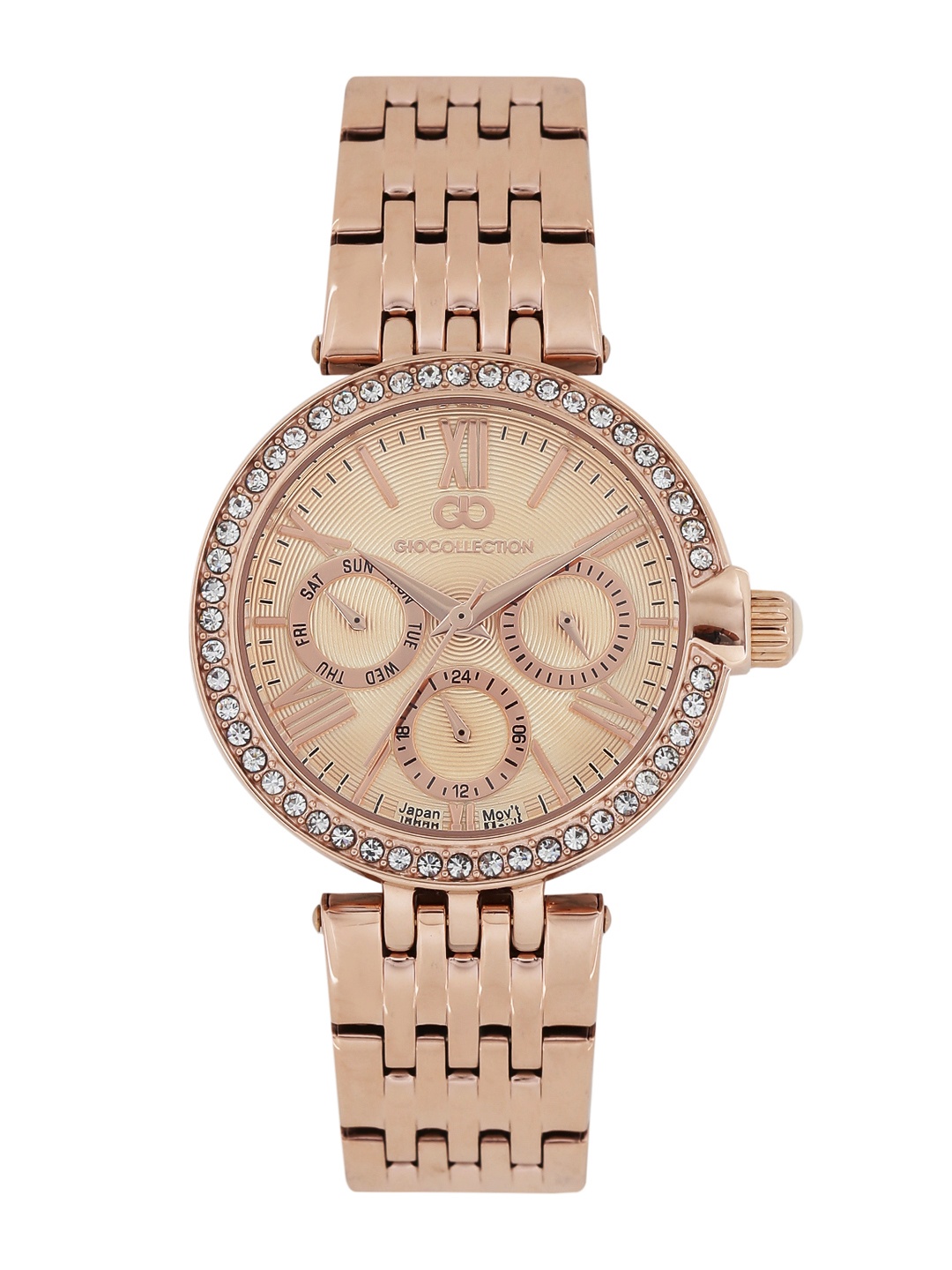 

GIO COLLECTION Women Rose Gold-Toned Multifunction Analogue Watch G2026-33