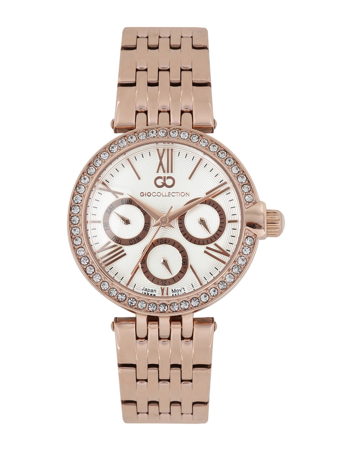 

GIO COLLECTION Women Pearly White Multifunction Analogue Watch G2026-44