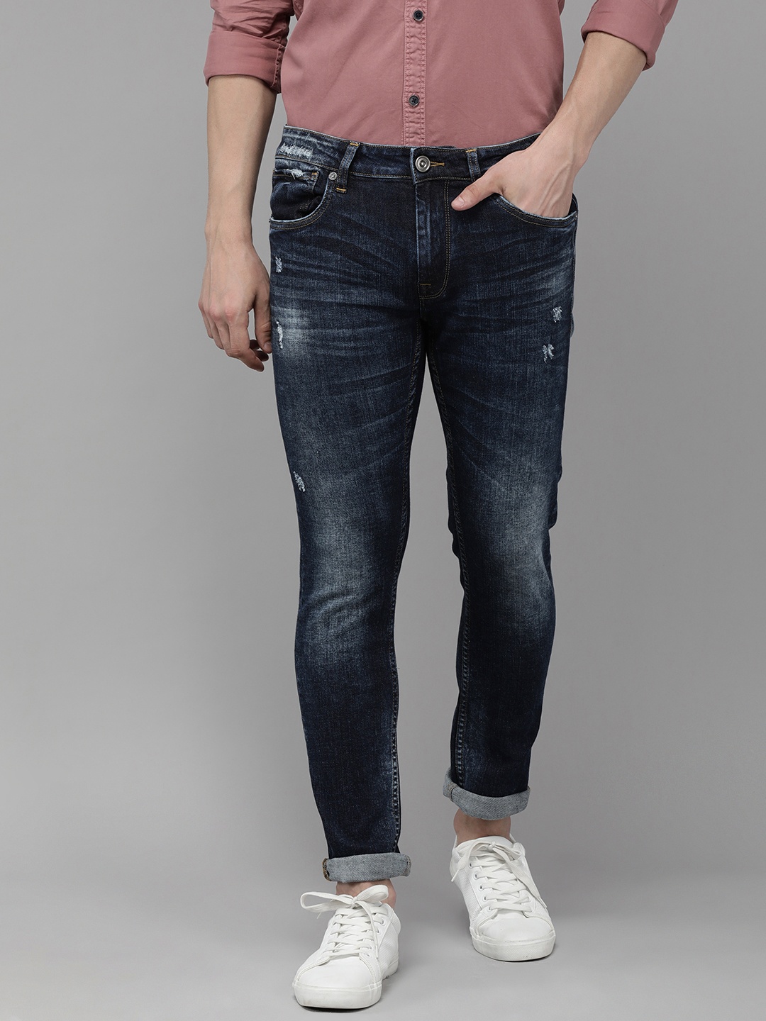 

Voi Jeans Men Blue Skin Tight Skinny Fit Light Fade Stretchable Jeans