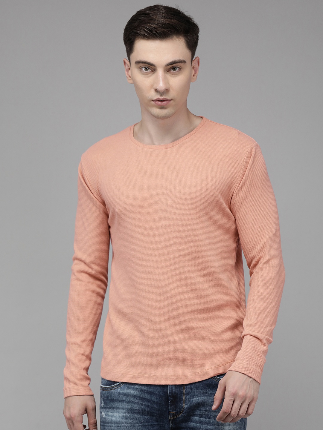 

Voi Jeans Men Coral Regular Fit T-shirt