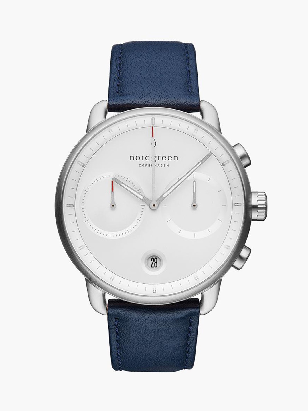 

Nordgreen Men White Dial & Blue Stainless Steel Straps Analogue Watch - PI42SILENAXX, Silver