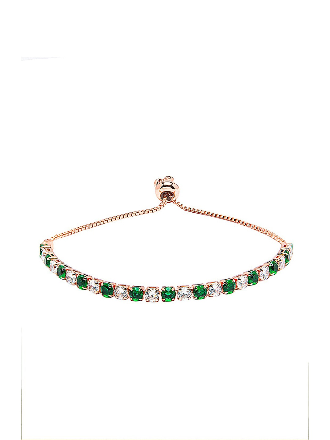 

Moon Dust Rose Gold-Plated Cubic Zirconia Charm Bracelet