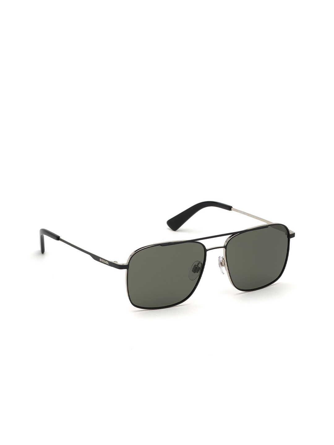 

DIESEL Men Green UV Protected Square Sunglasses DL0295 55 05N