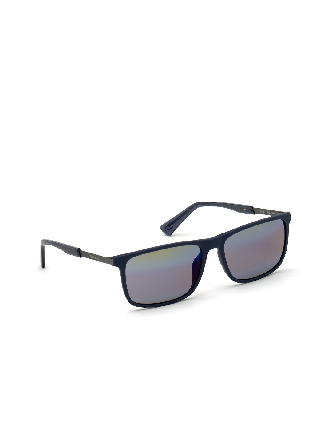 

DIESEL Unisex Green Lens & Blue Wayfarer Sunglasses -UV Protected Lens DL0312 57 91Q-Green