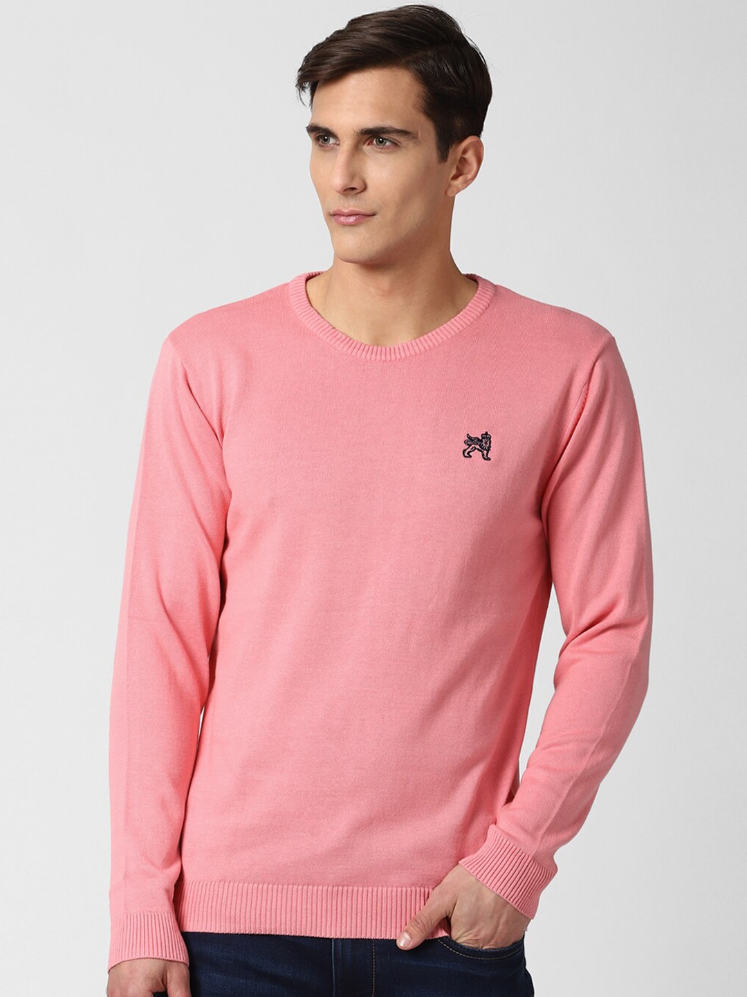 

Van Heusen Sport Men Pink Pure Cotton Pullover