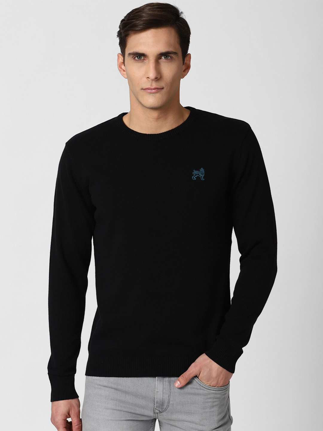 

Van Heusen Sport Men Black Pure Cotton Pullover