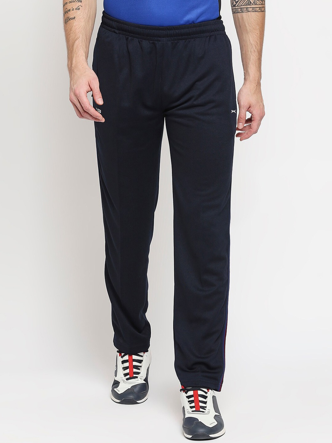 

Black Panther Men Navy Blue Solid Act-Fit Track Pants
