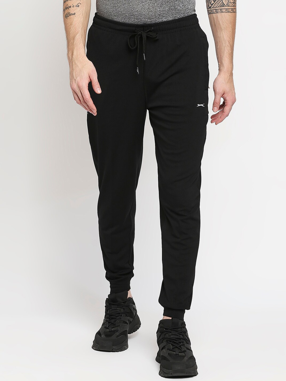 

Black Panther Men Black Solid Joggers