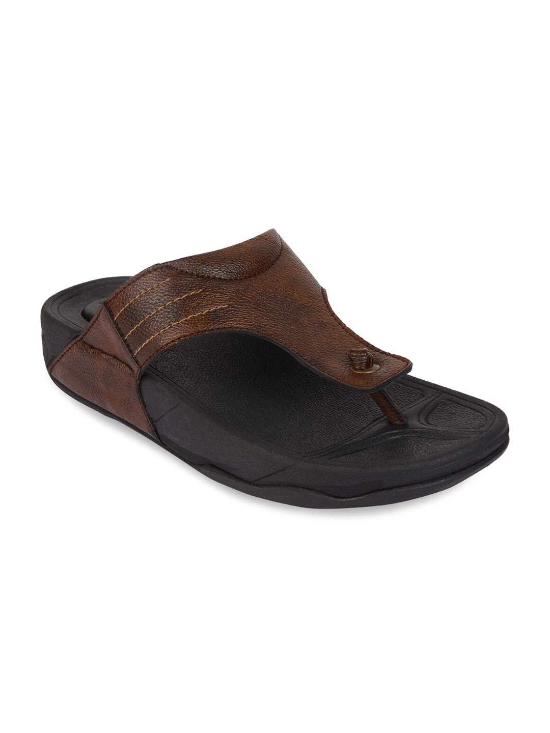 

Regal Men Brown & Black Comfort Sandals