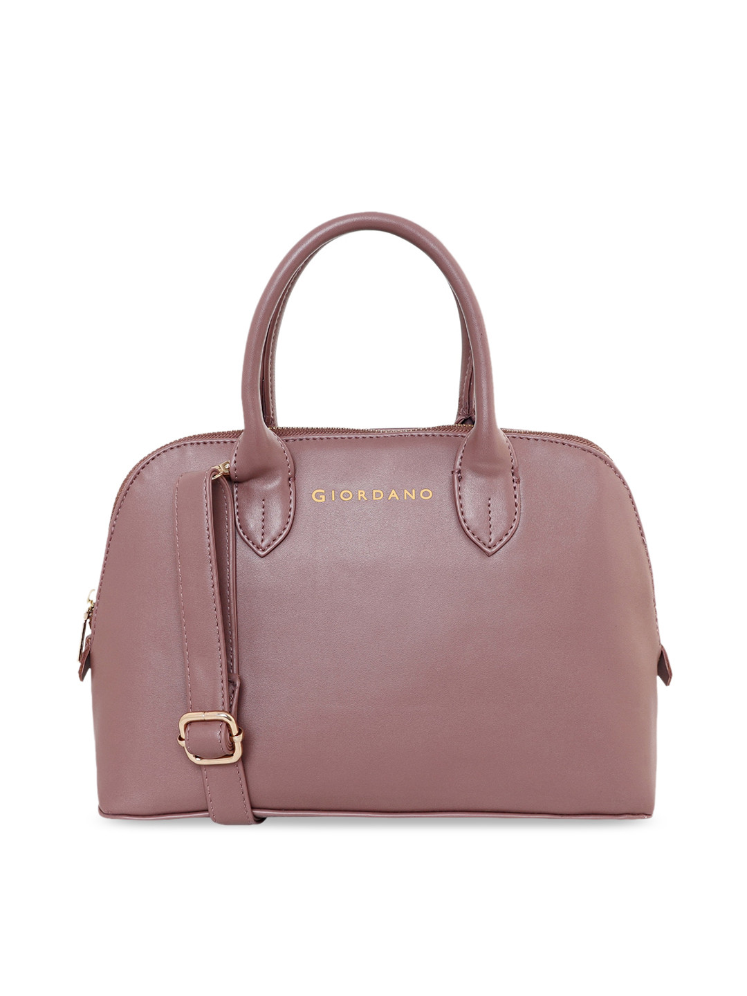

GIORDANO Women Beige PU Structured Handheld Bag