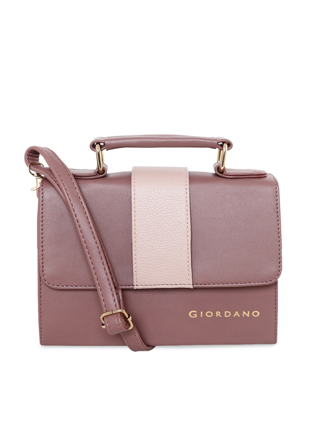 

GIORDANO Women Beige PU Structured Sling Bag