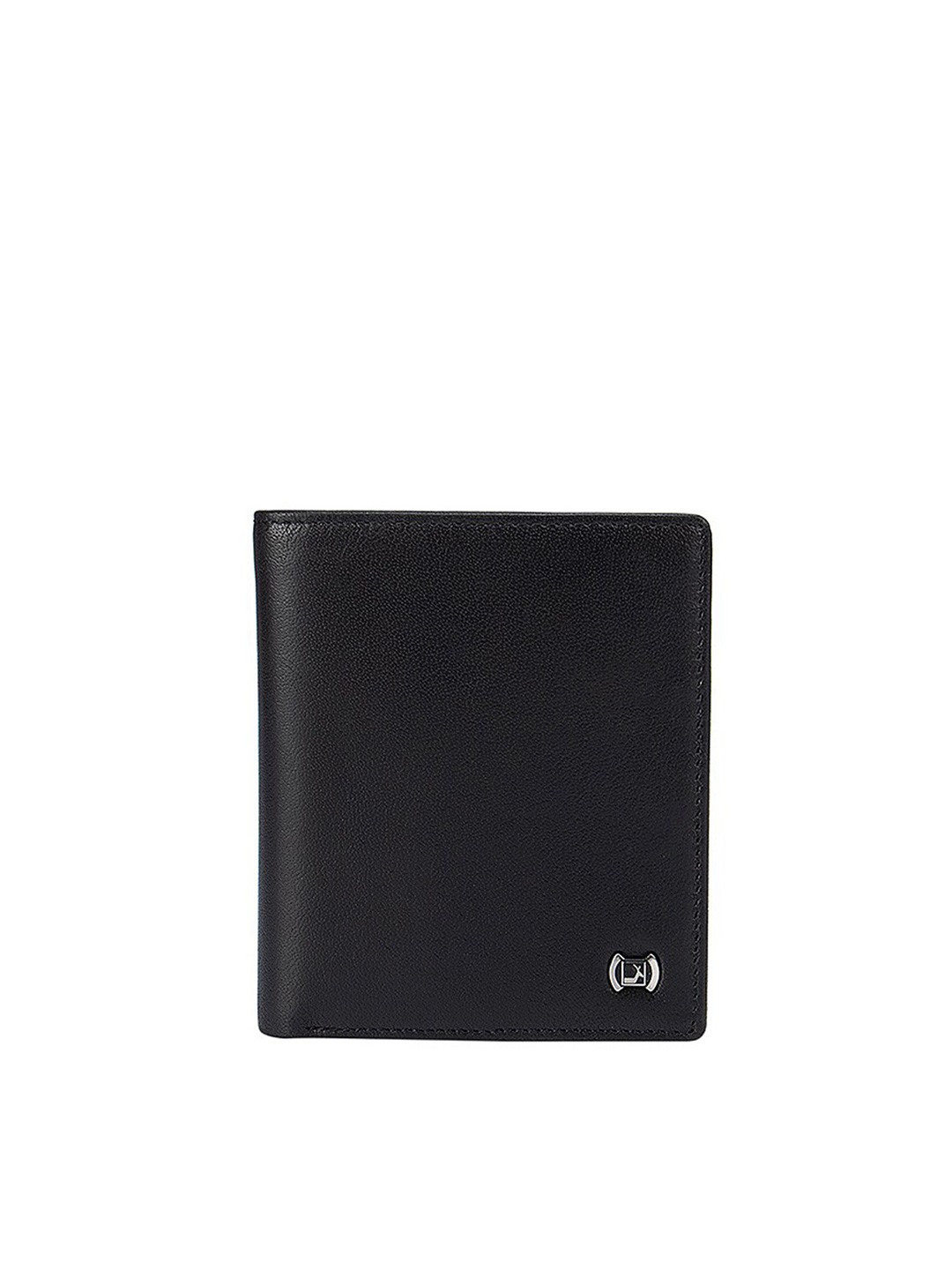 

Da Milano Men Black Solid Two Fold Wallet