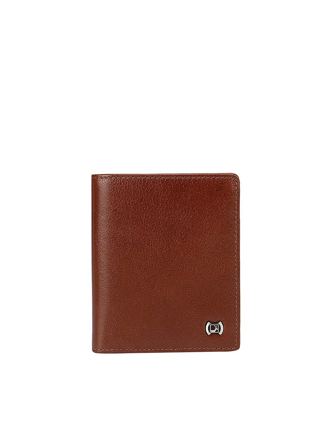 

Da Milano Men Brown Leather Two Fold Wallet