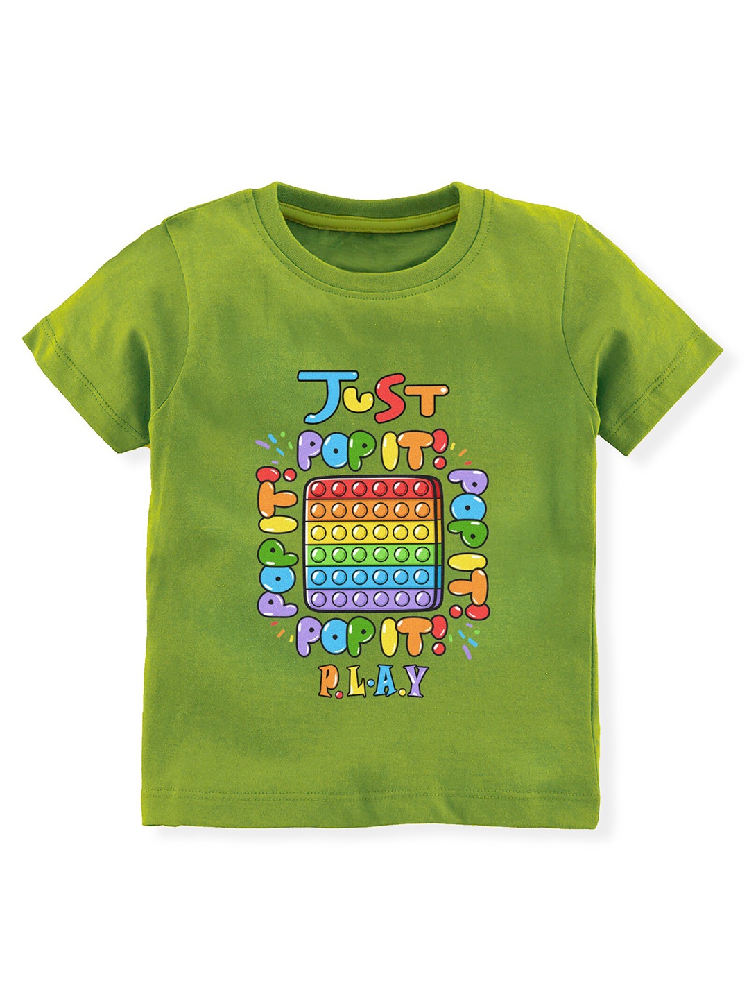

Ardan Lucy Boys Green Typography Printed T-shirt