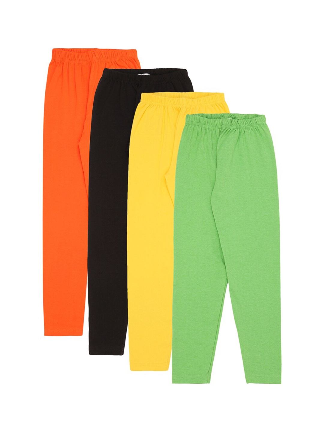 

RAINE AND JAINE Girls Set of 4 Ankle-Length Leggings, Orange