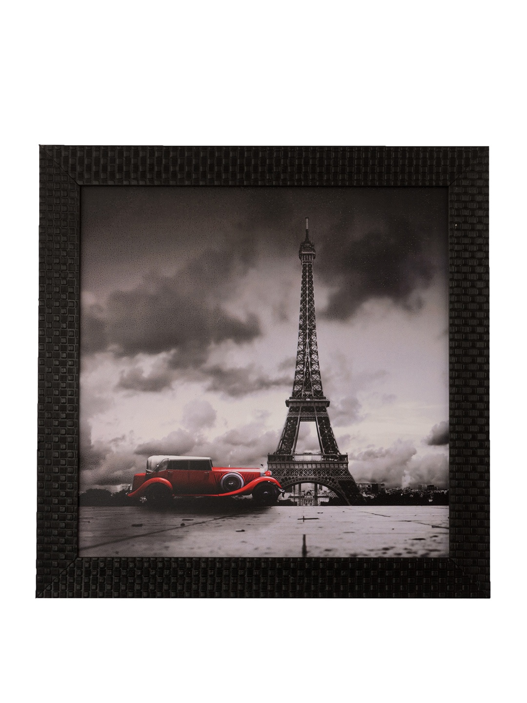 

eCraftIndia Grey Eiffel Tower UV Framed Wall Art