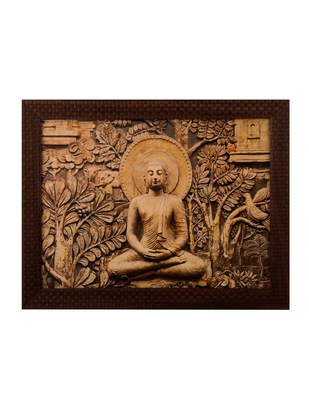 

eCraftIndia Brown Buddha UV Wall Art