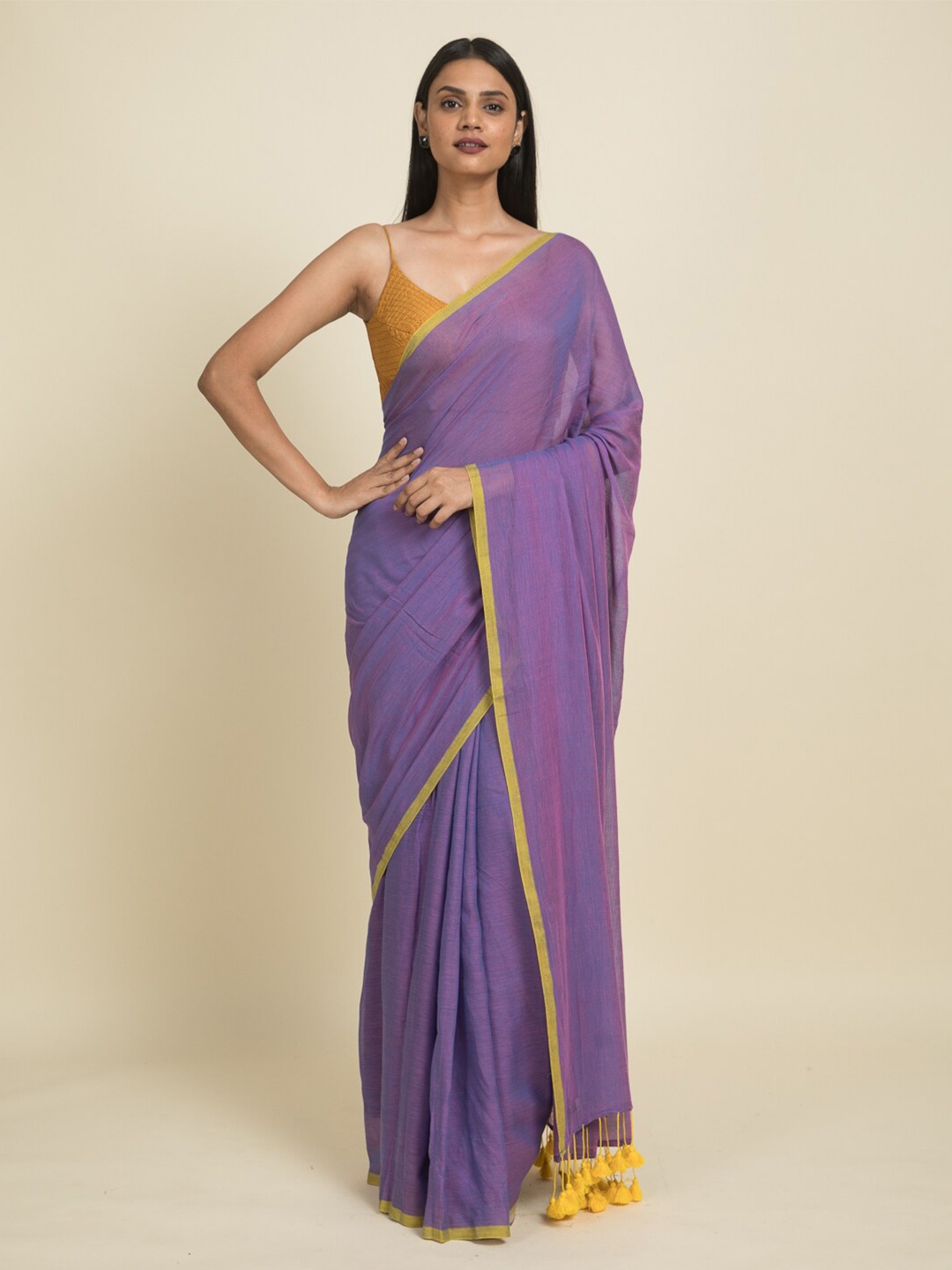 

Suta Lavender Pure Cotton Saree