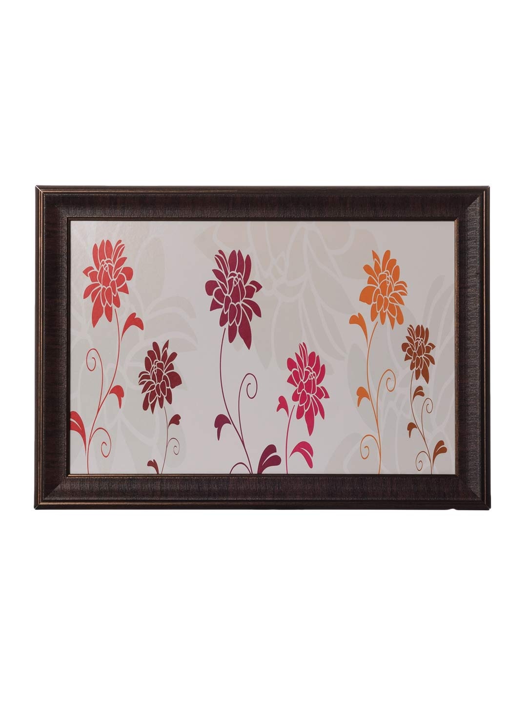 

eCraftIndia Multicoloured Flowers UV Framed Wall Art, Multi