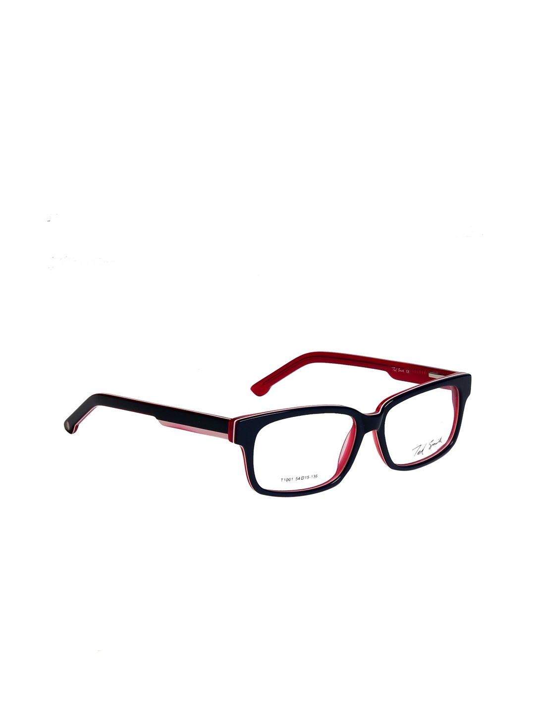 

Ted Smith Unisex Blue & Red Full Rim Rectangle Frames TS-T1001