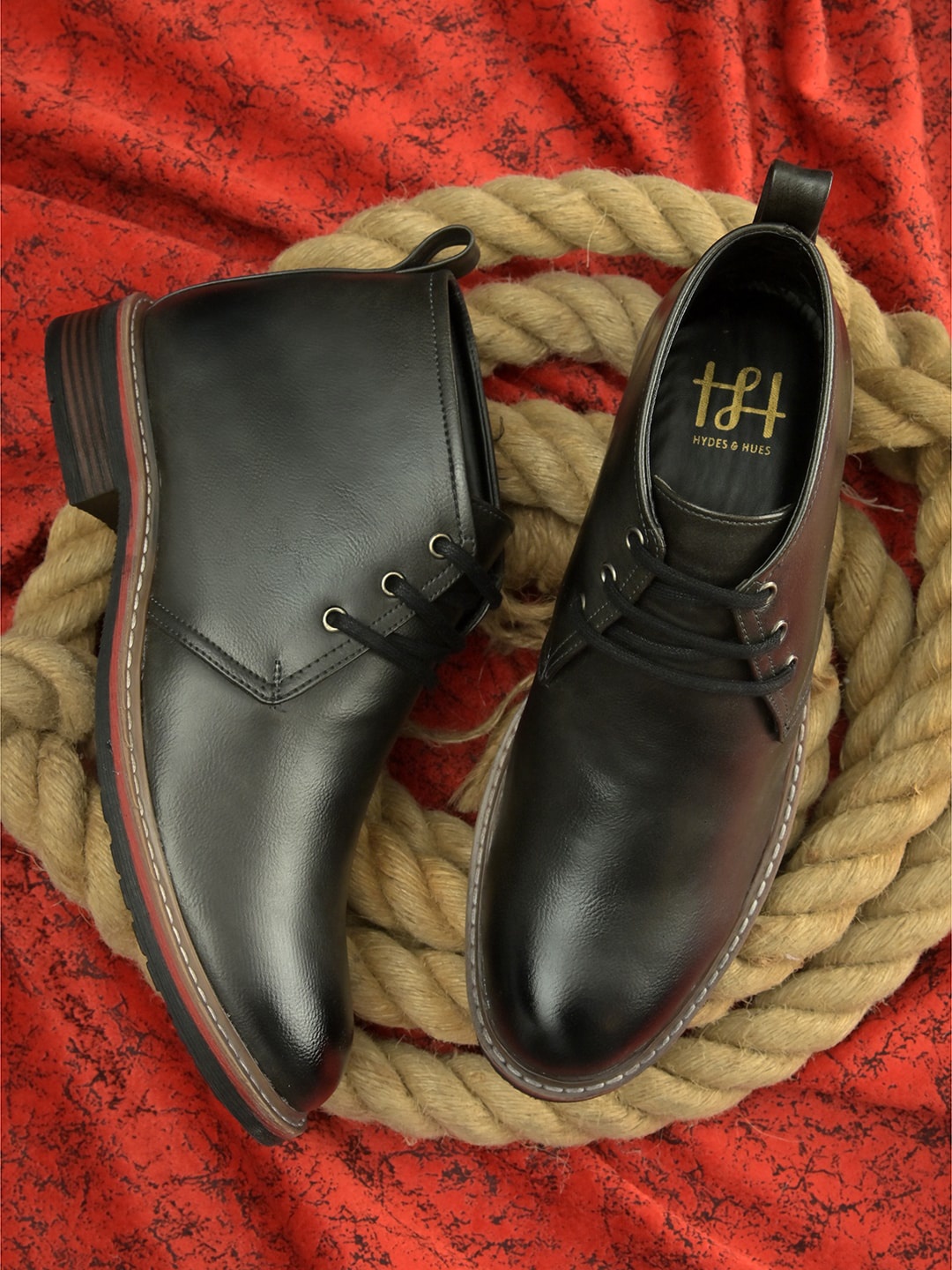 

Hydes N Hues Men Black Flat Boots