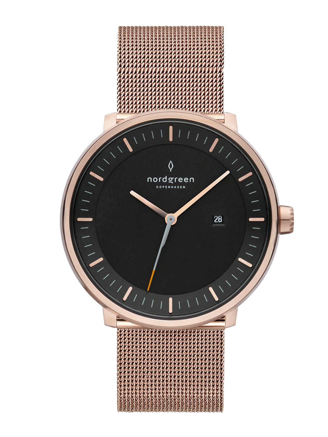 

Nordgreen Women Black Dial & Rose Gold Toned Straps Analogue Watch PH36RGMEROBL