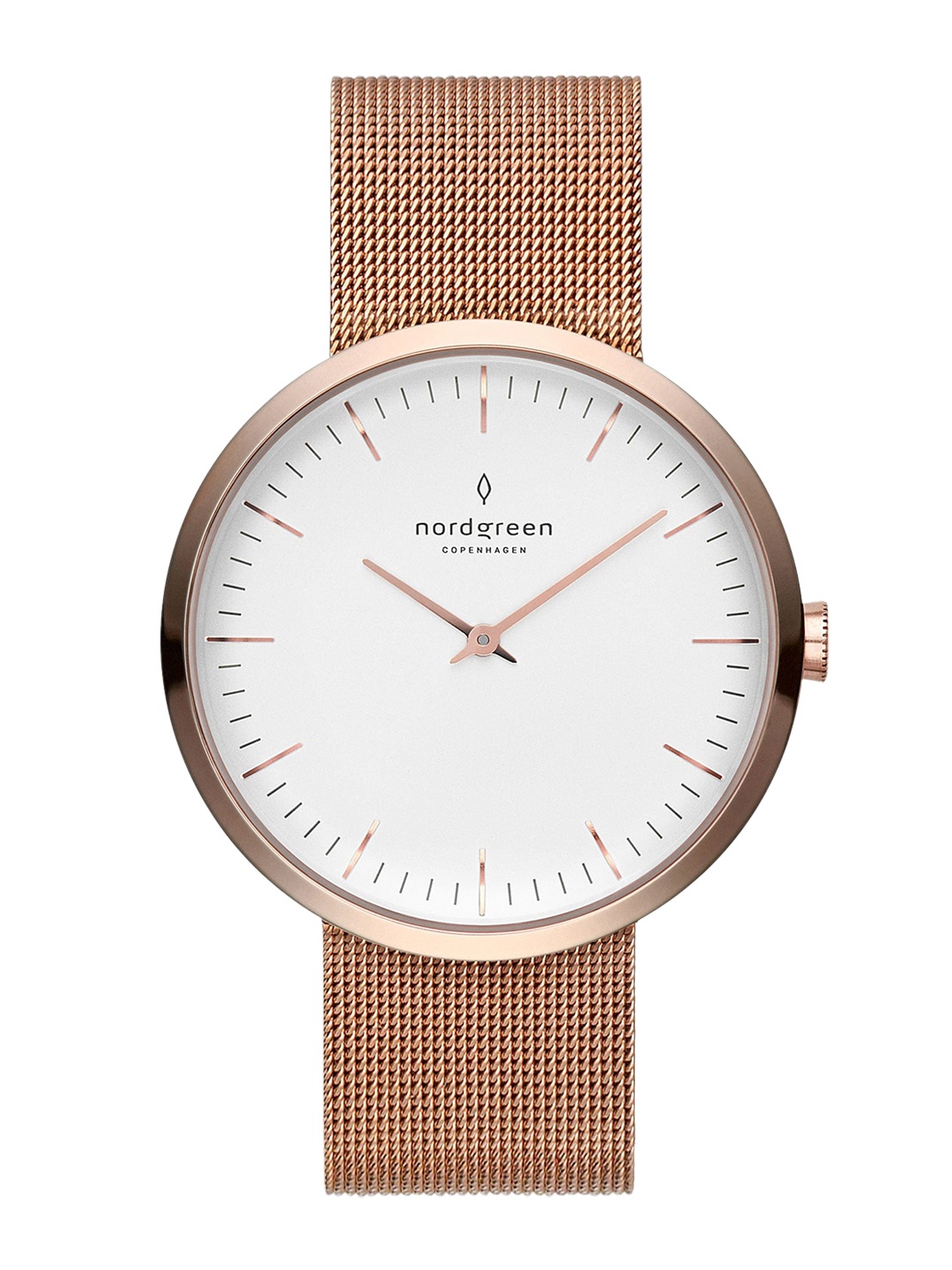 

Nordgreen Women Rose Gold-Toned Dial Bracelet Style Straps Analogue Watch