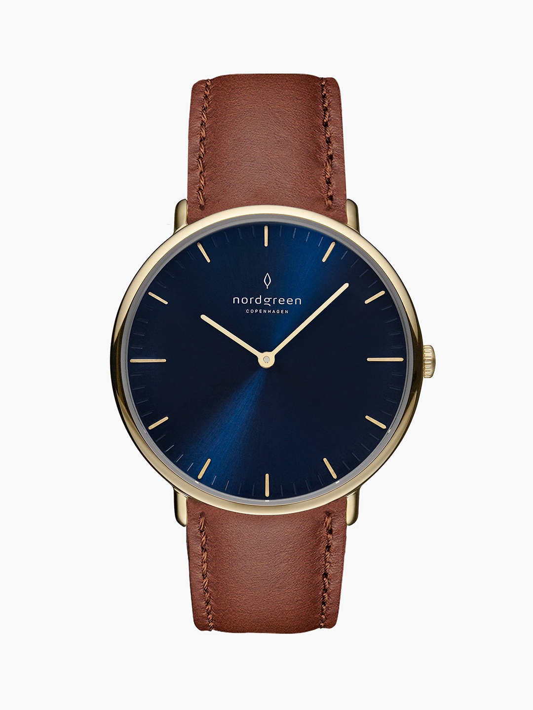 

Nordgreen Unisex Blue Dial & Brown Leather Analogue Watch - NR36GOLEBRNA