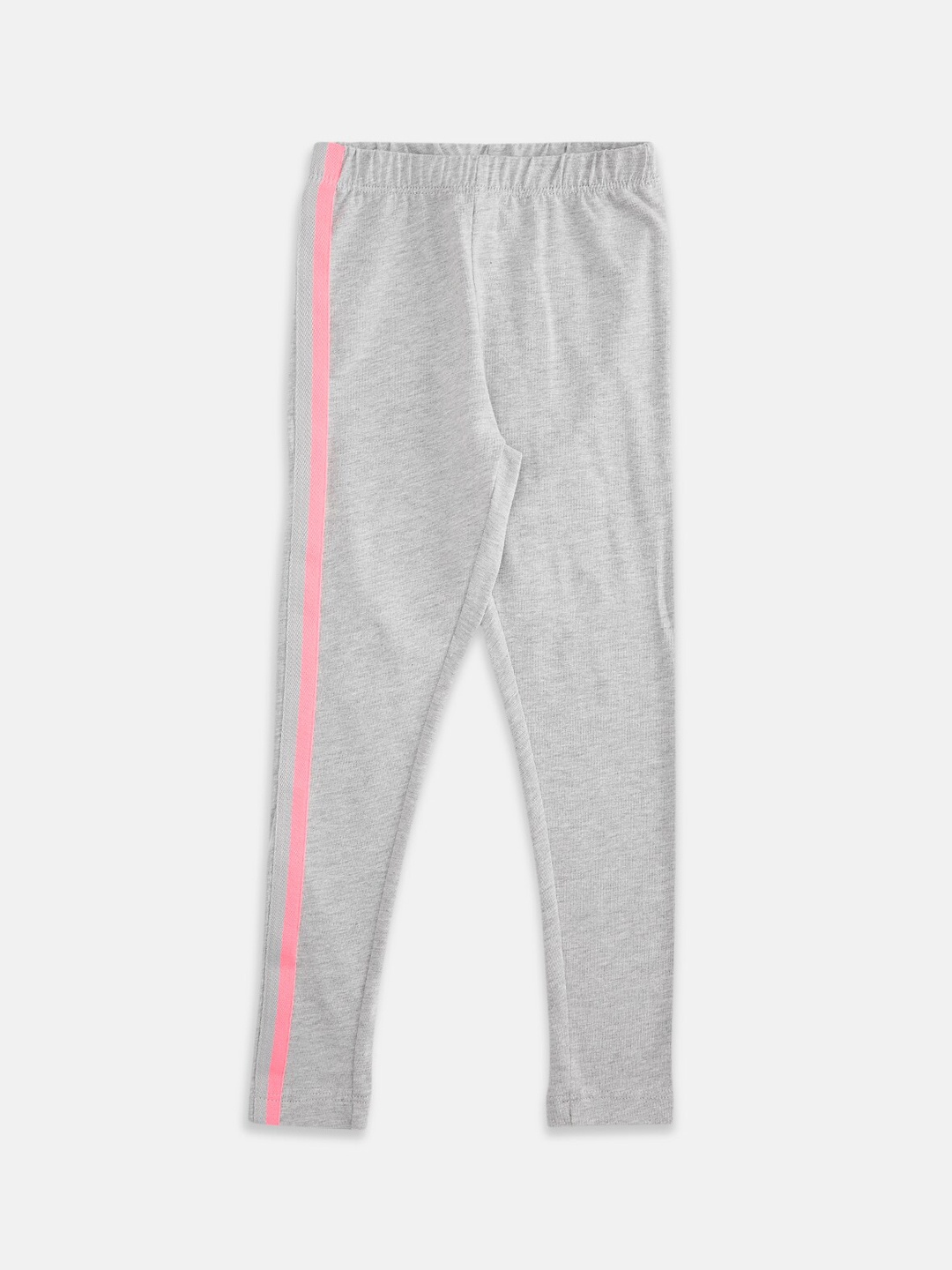 

Pantaloons Junior Girls Grey Melange Solid Leggings