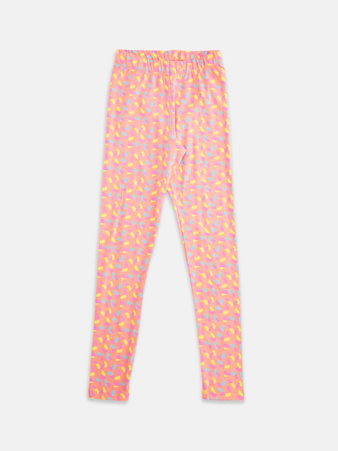 

Pantaloons Junior Girls Peach Printed Leggings
