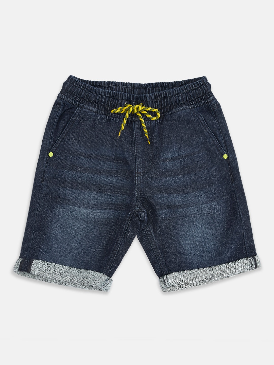 

Pantaloons Junior Boys Blue Denim Shorts