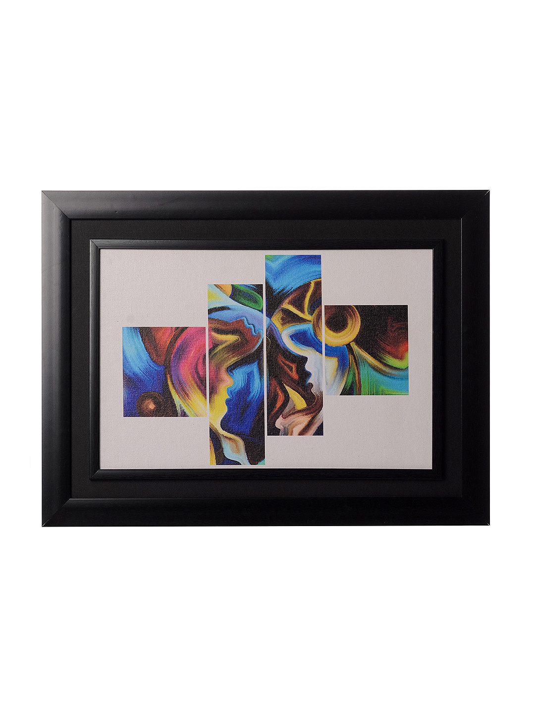 

eCraftIndia Multicoloured Abstract Framed Wall Art, Multi