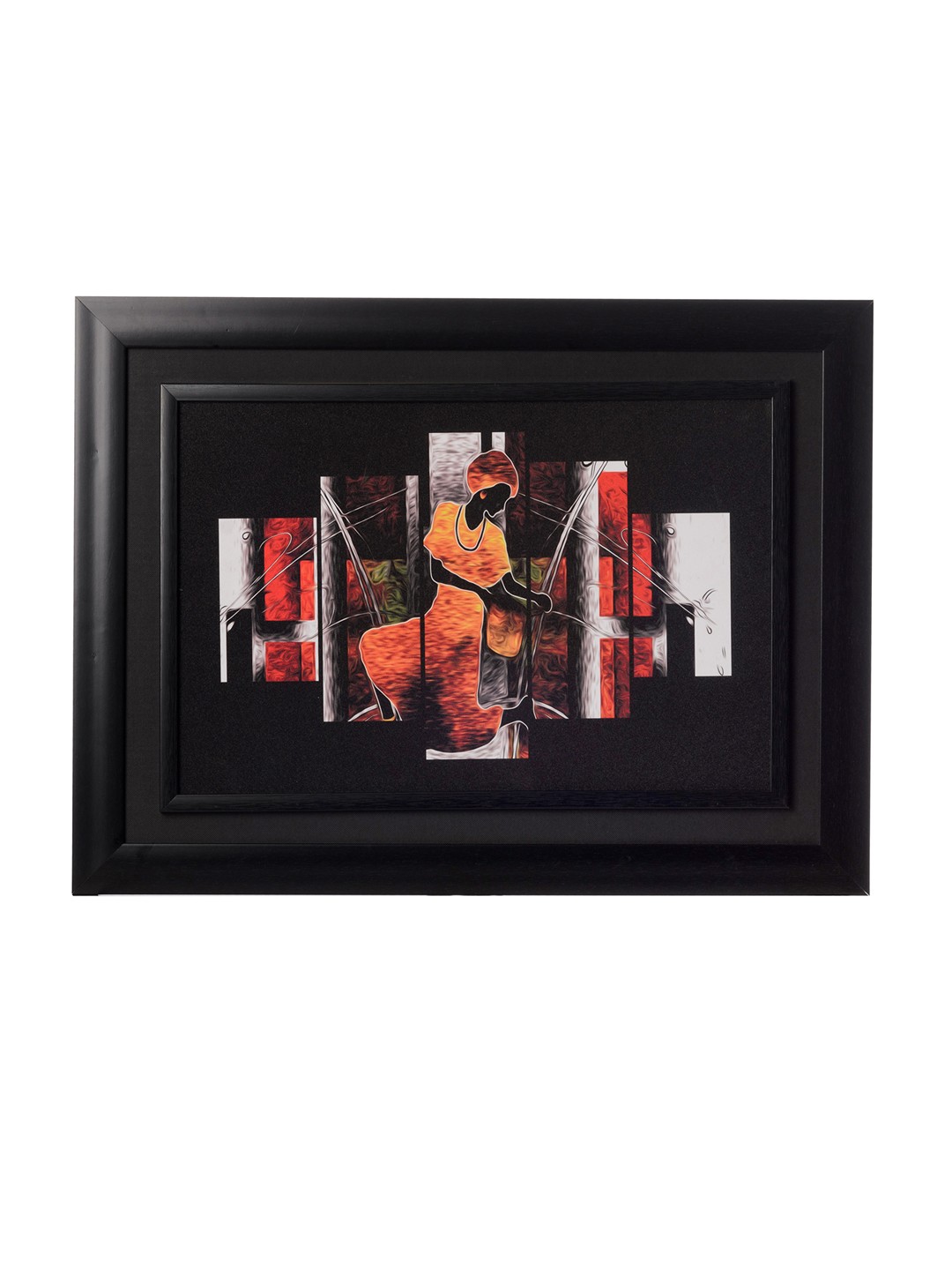 

eCraftIndia Multicoloured Abstract Sparkle Velvet Touch Art, Multi
