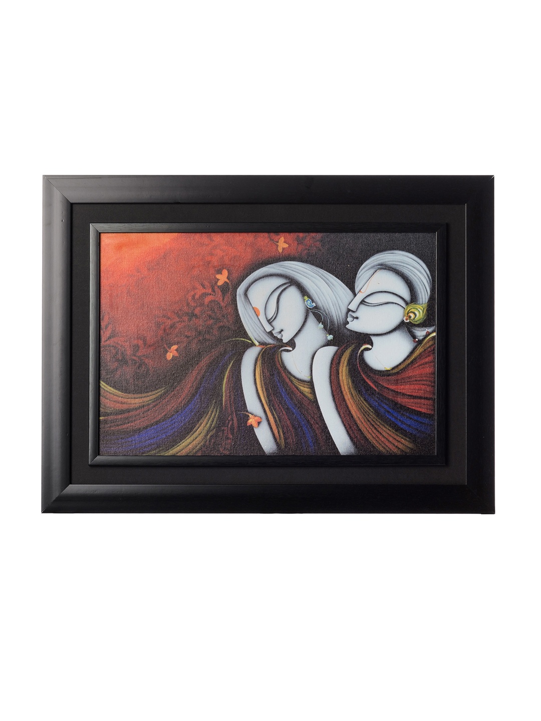 

eCraftIndia Multicoloured Radha Krishna Oil Art, Multi