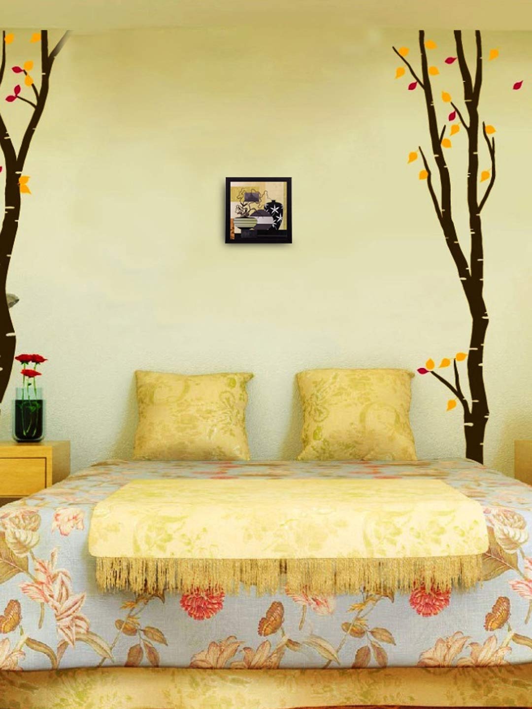 

eCraftIndia Multicoloured UV Framed Wall Art, Multi