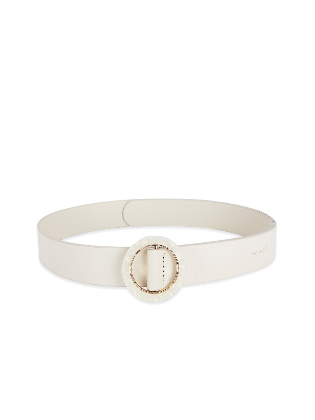 

Forever Glam by Pantaloons Women White Solid Wide Belt