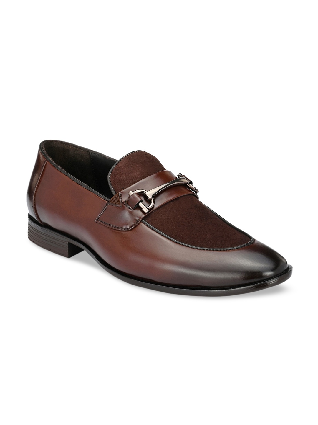 

Harrytech London Men Brown Leather Formal Loafers