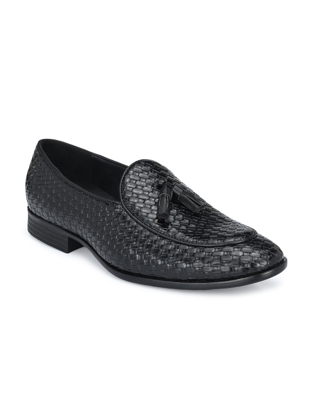 

Harrytech London Men Black Leather Formal Loafers