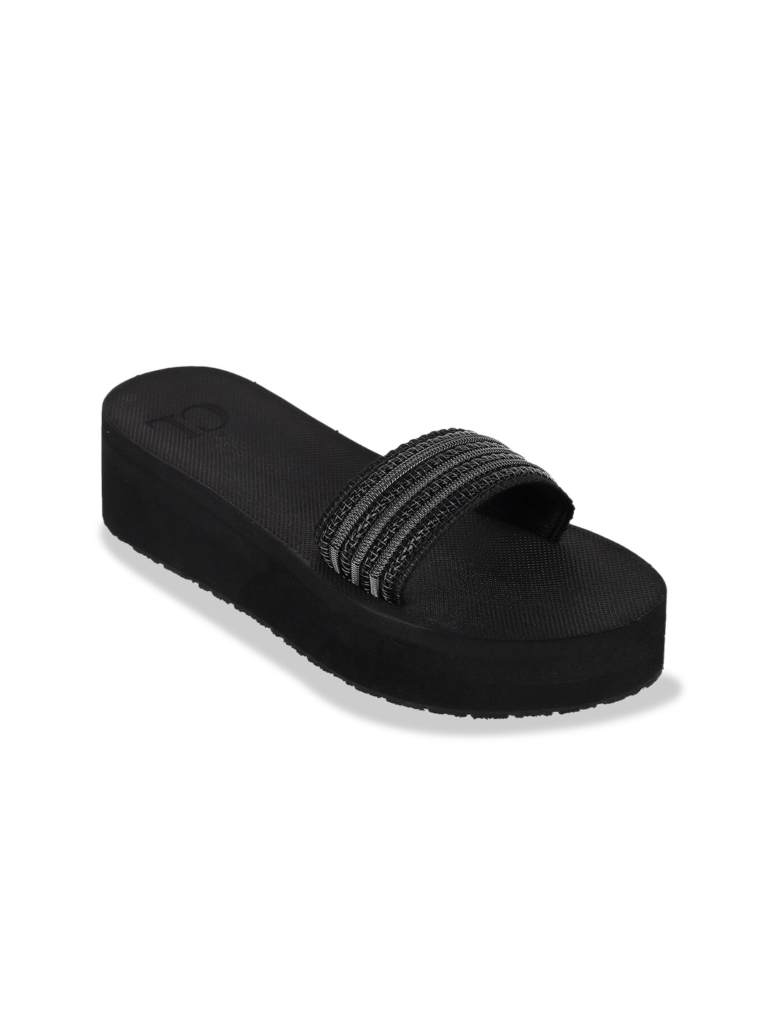 

Carlton London Women Black Sliders