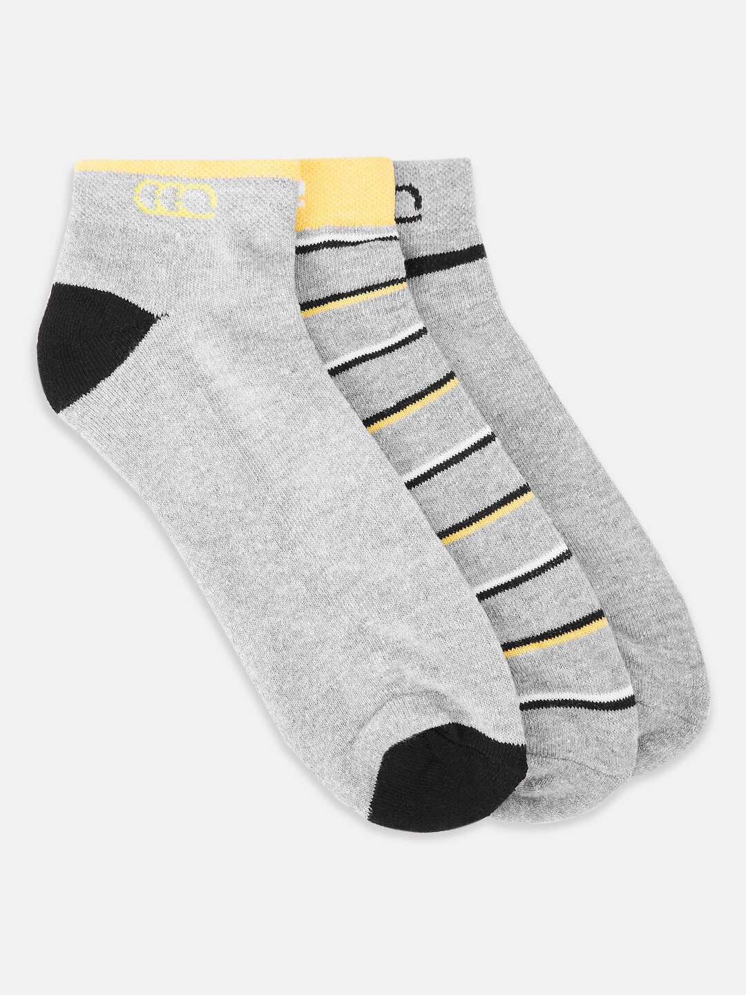 

Ajile by Pantaloons Men Pack of 3 Ankle Length Socks, Yellow