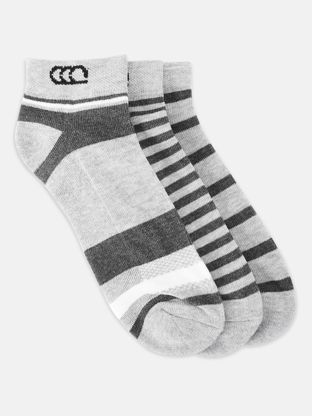 

Ajile by Pantaloons Men Assorted Pack of 3 Striped Ankle Length Socks