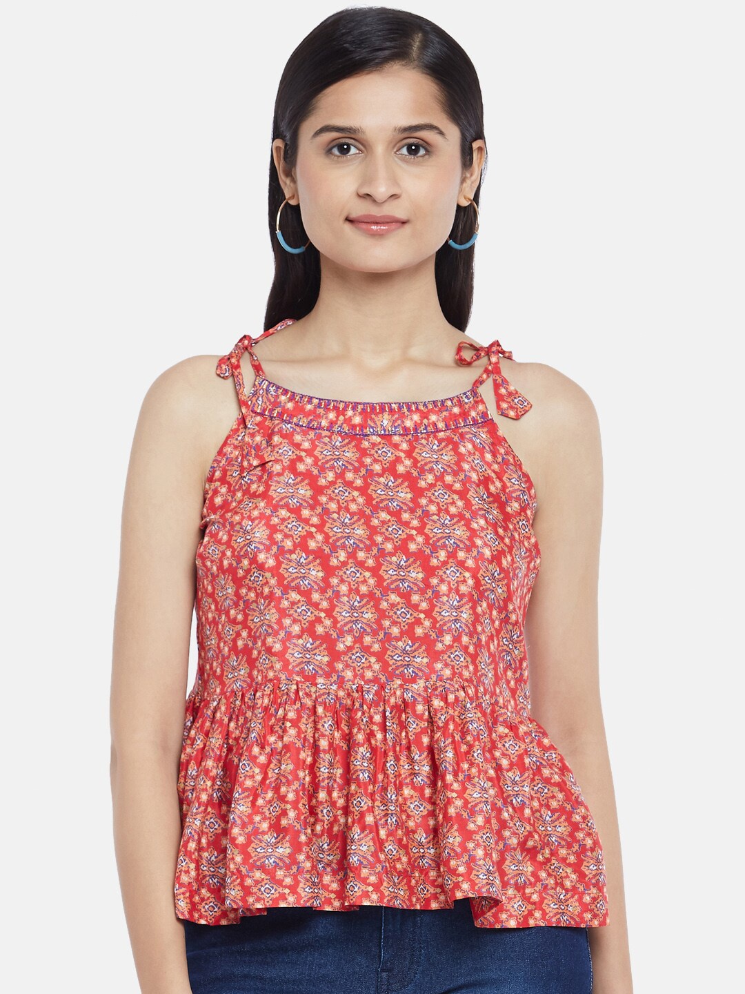 

People Pink Floral Print Top